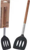 Лопатка кулинарная пластмассовая с деревянной ручкой 34см, Koopman