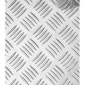Лист алюминиевый рифленый Квинтет 300x1200x1,5 мм, Лука