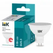 Лампа светодиодная GU5,3-MR16-5-4000K-230 IEK