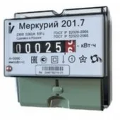 Счетчик электроэнергии однофазный, механический, Меркурий 201,7 60А