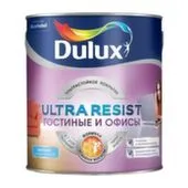 Краска акриловая Dulux Ultra Resist Гостиные и офисы BW, 2,5л
