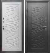 Дверь металлическая ДЖАЗ черный муар/сосна прованс Промет 2066x880 Левое