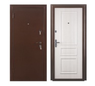 Дверь стальная ПРИМА 2066/880 антик медь/МДФ Дуб крем 12мм Левая