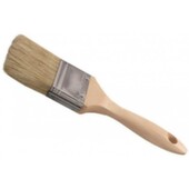 Кисть плоская 50 мм натуральная с деревянной ручкой, MSA