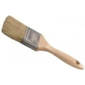 Кисть плоская 63 мм натуральная с деревянной ручкой, MSA