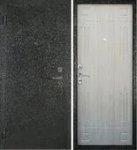 Дверь металлическая Гранат Дуб беленый/Шелк АЛМАЗ Левое 960