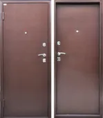 Дверь металлическая ПОБЕДА М антик медь/антик медь Город мастеров 960 Левое