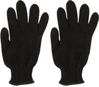 Перчатки вязаные утепленные, полушерстяные, двойной вязки (3 нити), Россия