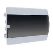 Щит пластиковый встраивамые ЩРВ-П-12 "SlimBox" черная дверца IP41 EKF PROxima