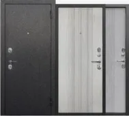 Дверь металлическая Nova (серебро) Бетон снежный Феррони 860 Левое