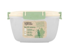 Контейнер для продуктов Green Republic, герметичный, 0,7 л, квадратный, лён, Sugar&Spice