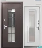 Дверь металлическая Termo 7 Букле шоколад LUXOR 960 Левое