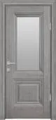 Дверь межкомнатная Прованс Канна Новый стиль Орех скандинавский 600 Остекленное