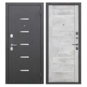 Дверь металлическая 7,5см Гарда (серебро) Бетон снежный (царга) Феррони Правое 960