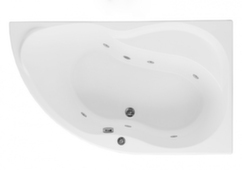 Ванна акриловая с гидромассажем Graciosa 150x90 см (правая), Aquanet