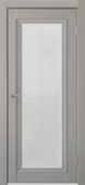 Дверь межкомнатная Деканто 2 остекленная Убертюре Бархат серый 600 Остекленное