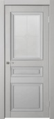 Дверь межкомнатная Деканто 3 остекленная Убертюре Бархат светло-серый 800 Остекленное
