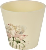 Горшок для цветов с декором London Deco, 230 мм, 4,5л, 5л, Садовый пион, InGreen