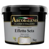 Краска декоративная Arcobaleno Effetto Seta Avanti серебро 3 кг