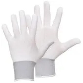 Перчатки синтетические (парадные), белые, L-XL