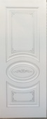 Дверь межкомнатная Скин-3 (3D) глухая Маркеев Роял вуд белый патина серебро 600