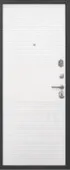 Дверь металлическая 7,5см ГАРДА серебро 960мм Белый ясень Феррони