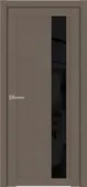 Дверь межкомнатная UniLine 30004 черное стекл Убертюре Тортора 700